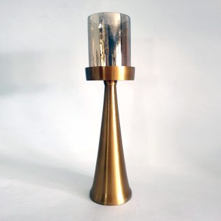 Gold candle stand