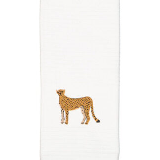 Embroidered tea towels - Cheetah