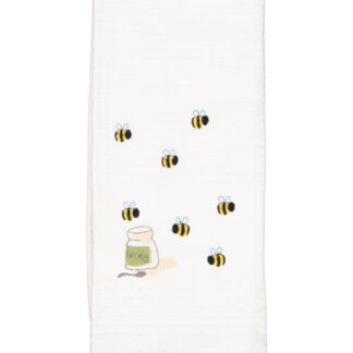 Embroidered tea towels - Bees