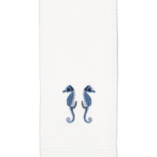 Embroidered tea towels - Sea horse