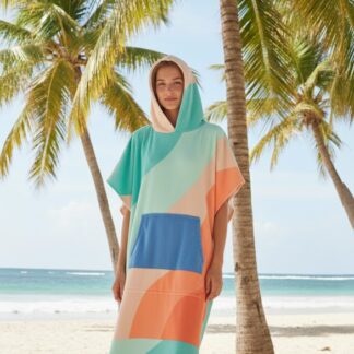 Hooded Microfibre Colour Block