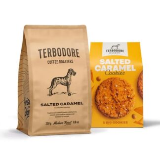Coffee/cookie combo salted caramel