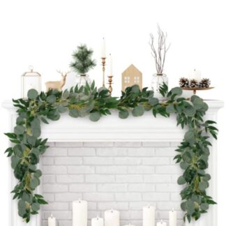 Penny Eucalyptus and Willow Leaf Garland 2m