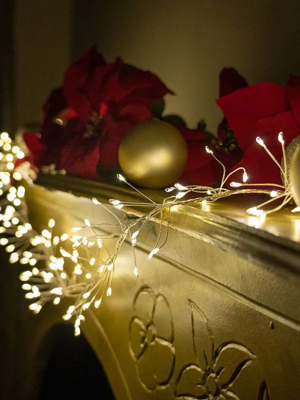 LED Firecracker String with USB and Remote Control Warm White 3m