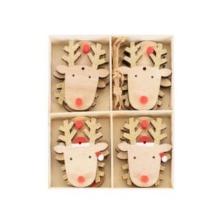 Rudolph Pendants Box of 12