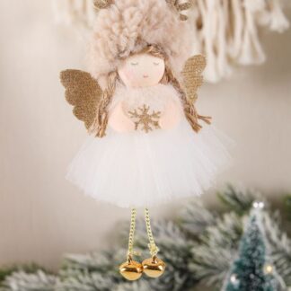 Pendant Ballet Angel with Bells Beige
