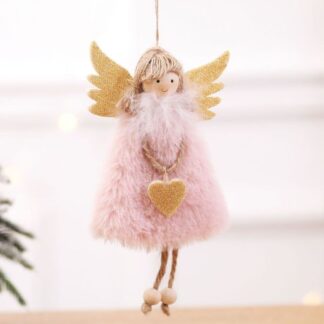 Pendant Christmas Angel Pink