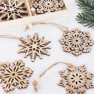 Snowflake Pendants Box of 30