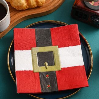 Pack of 20 Paper Serviettes Santa