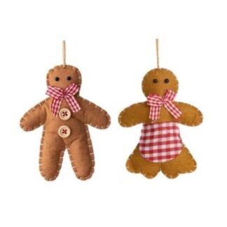 Felt Gingerbread Couple