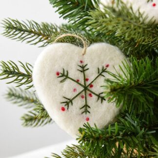 Felt Christmas Pendant Heart