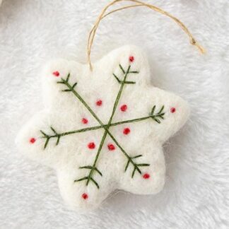 Felt Christmas Pendant Snowflake