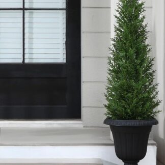 Potted Artificial Coral Pine Tree 120cm