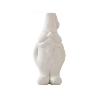Ceramic Gnome Vase White 23.5cm