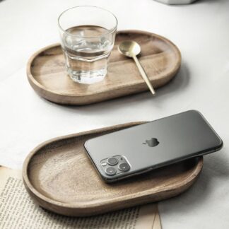 Solid Acacia Wood Plate 20cm