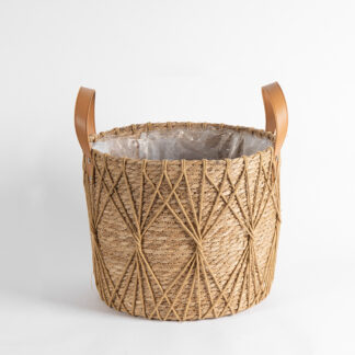 Hemp Rope Basket Natural