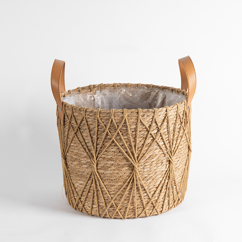 Hemp Rope Basket Natural