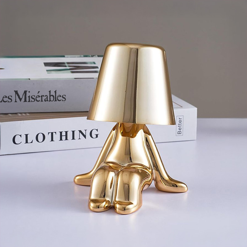 Gold LED Lamp Sitting