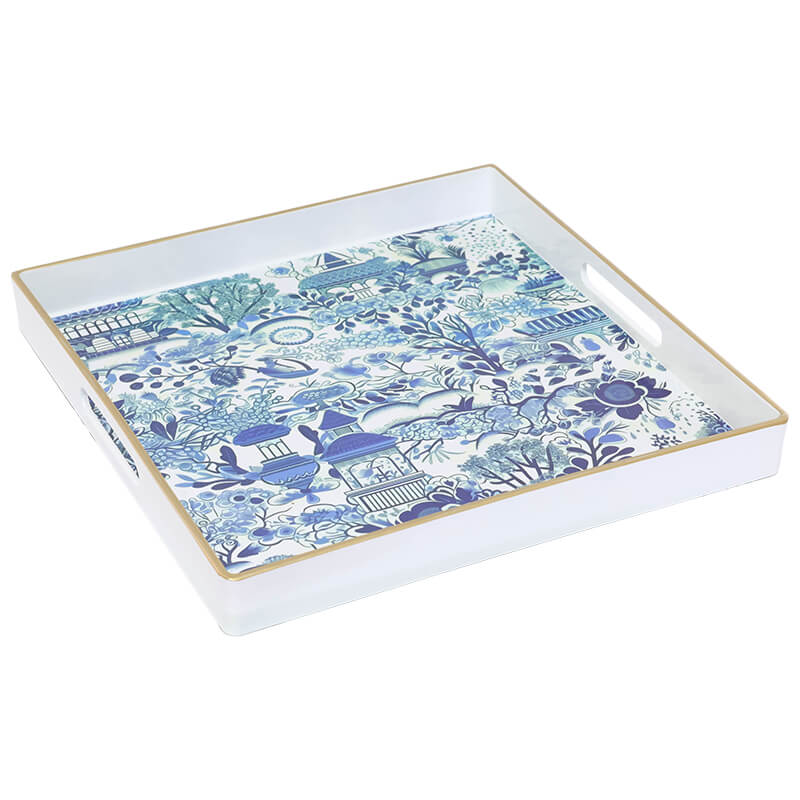 Blue & White Tray