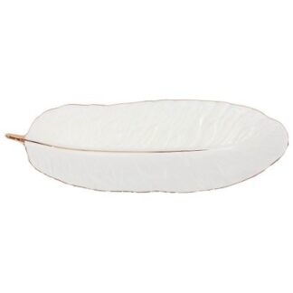 White Leaf Plate