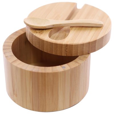 Bamboo Salt Cellar with Spoon