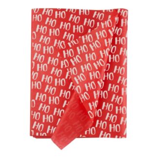 Pack of 10 Tissue Paper Sheets Ho Ho Ho