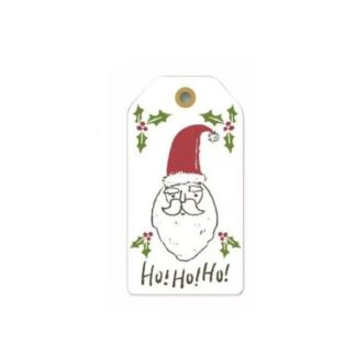 Pack of 10 Christmas Gift Tags Ho Ho Ho