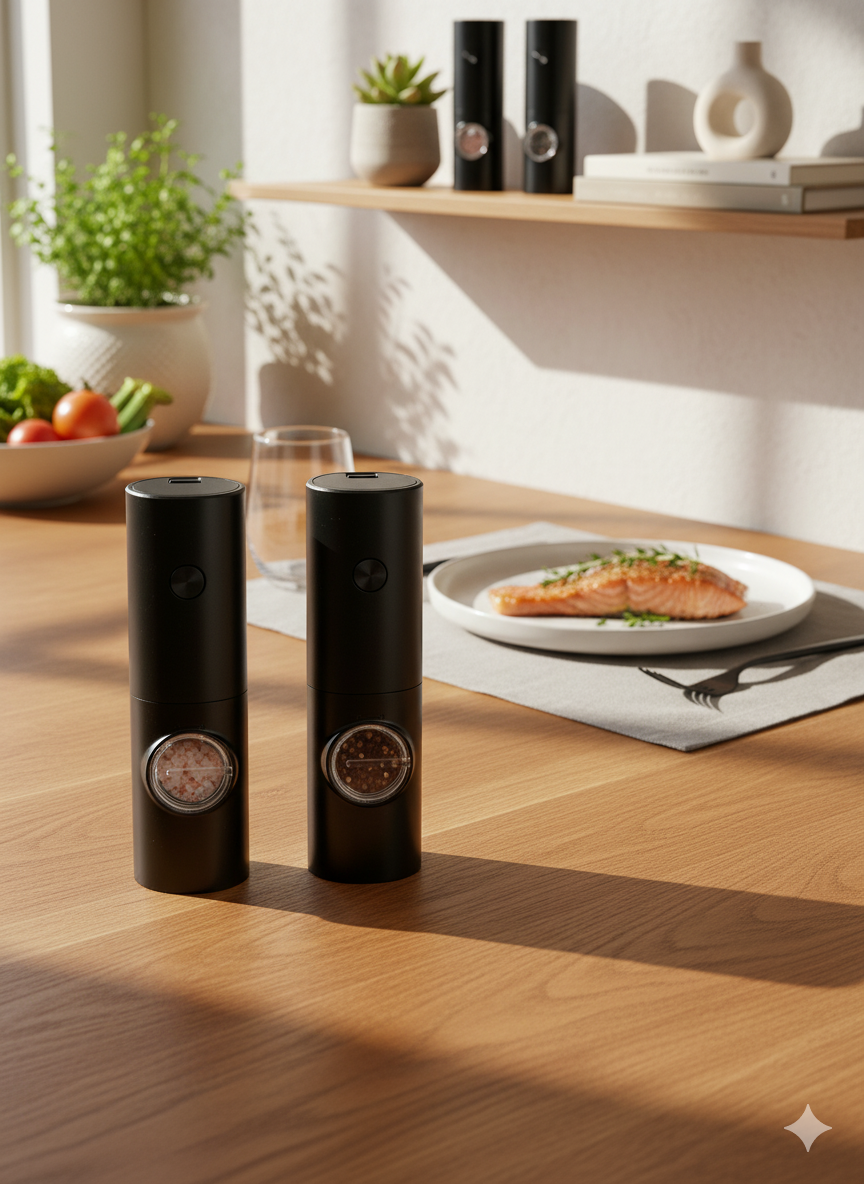 Electric Salt & Pepper Grinder Set of 2