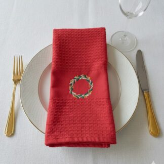 Christmas Tea Towel Wreath