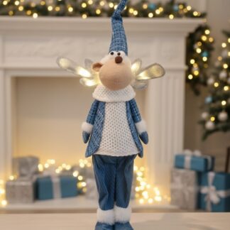 Christmas Reindeer Blue with LED