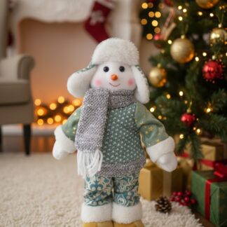 Christmas Snowman Green